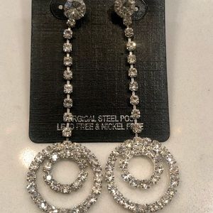 Rhinestone earrings